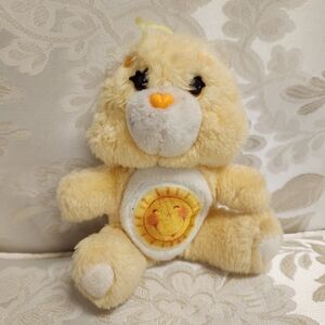 Care Bears Vintage Funshine Yellow 6" Small Plush Kenner 1983